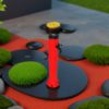FONTANA-TRITONE-ROSSA Fuente Jardín Tritone Hdpe Rojo Con Acoples Rápidos Sined