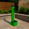 KIT-FONTANA-TRITONE-VERDE Kit De Fuente De Exterior Sined Triton y Cubo De 5 Litros De Polietileno Hd Verde